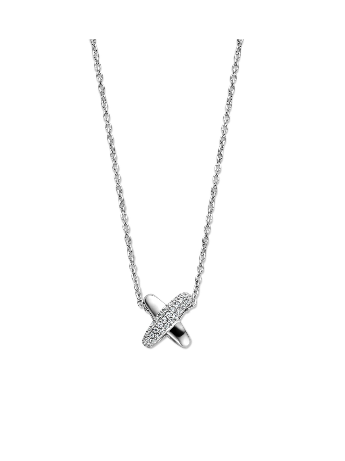 Ti Sento Zirconia Cross Necklace 34003ZI/42