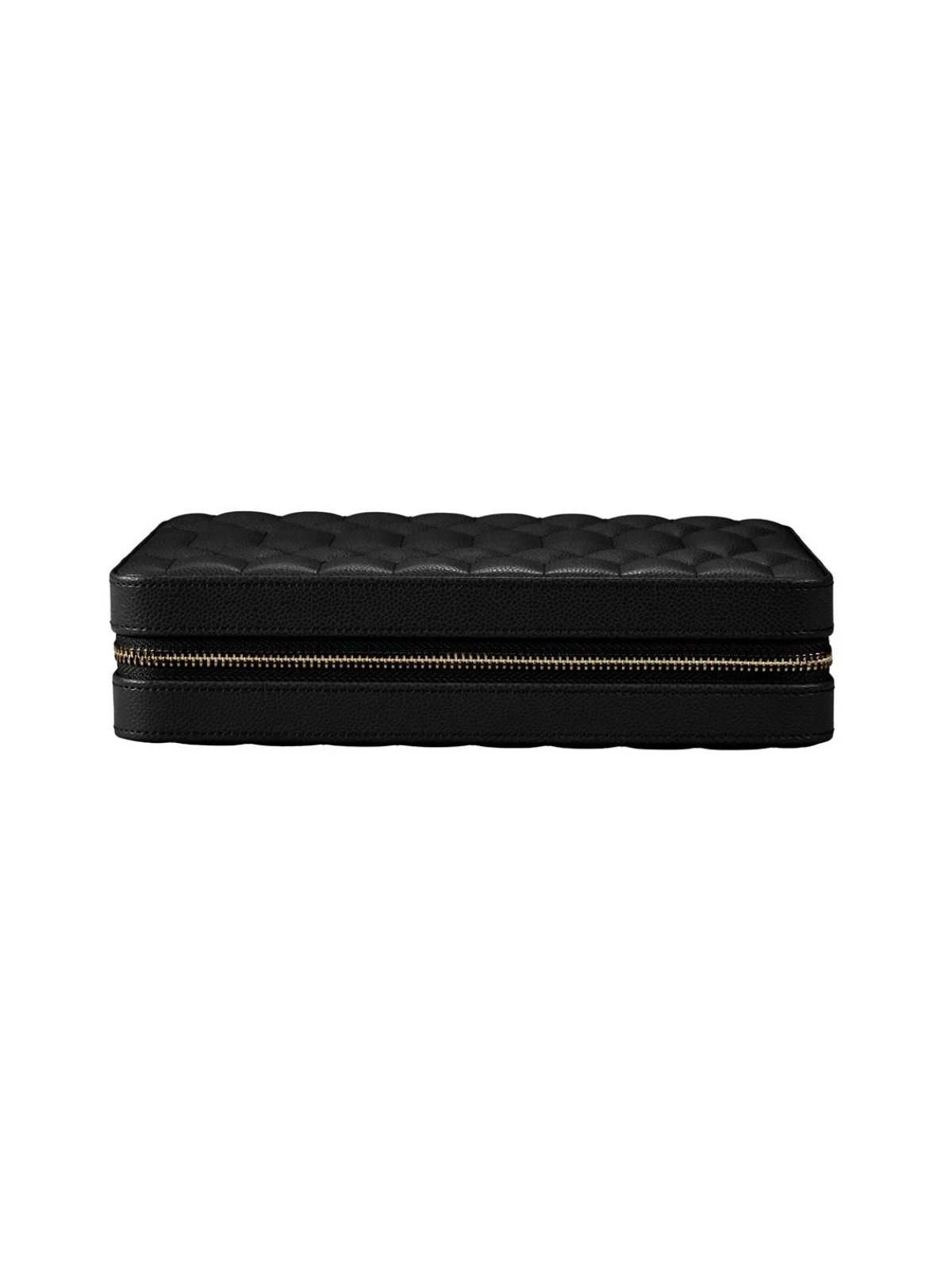WOLF Lauren Large Zip Jewellery Case - Black