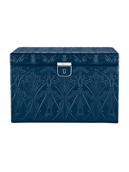 Wolf x Liberty All Over Ianthe Large Jewellery Box - Navy *Online Exclusive*