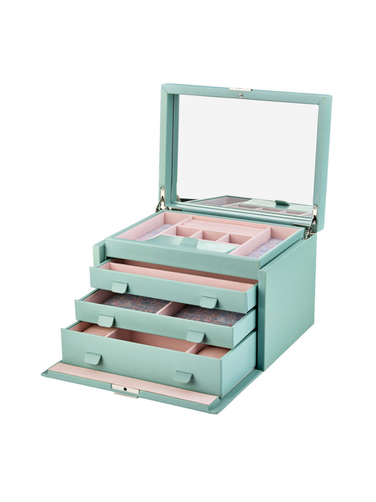 Wolf x Liberty Julia Interior Print Large Jewellery Box - Sage Green *Online Exclusive*