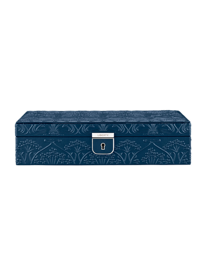 Wolf x Liberty All Over Ianthe Medium Jewellery Box - Navy *Online Exclusive*