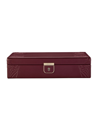 Wolf x Liberty Ianthe Medium Jewellery Box - Burgundy *Online Exclusive*