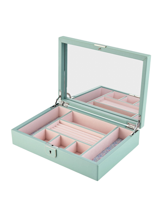 Wolf x Liberty Julia Interior Print Medium Jewellery Box - Sage Green *Online Exclusive*