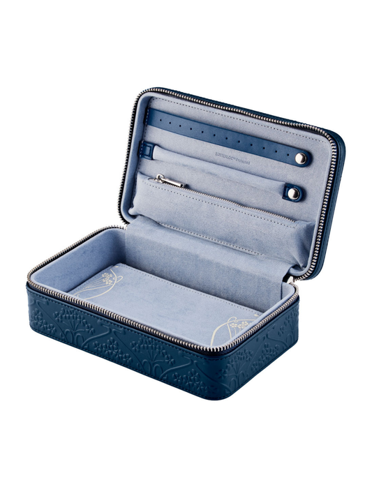 Wolf x Liberty All Over Ianthe Medium Jewellery Case - Navy *Online Exclusive*