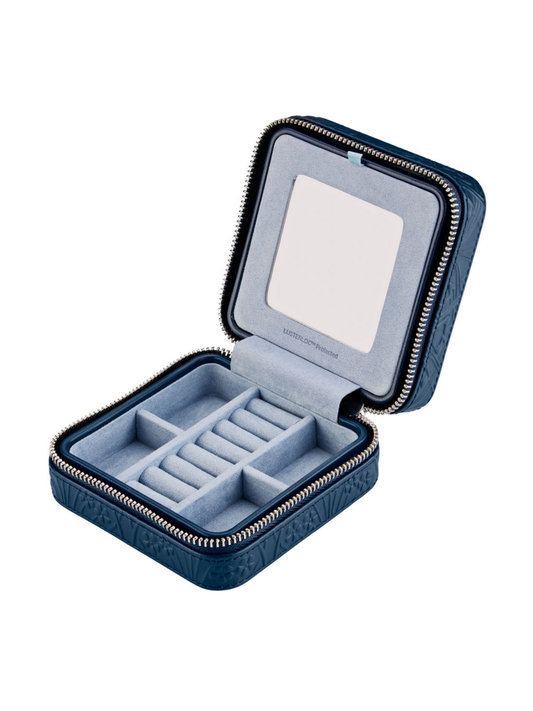 Wolf x Liberty All Over Ianthe Small Jewellery Case - Navy *Online Exclusive*