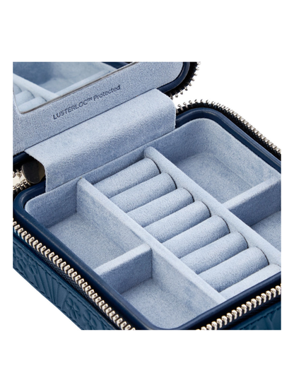 Wolf x Liberty All Over Ianthe Small Jewellery Case - Navy *Online Exclusive*