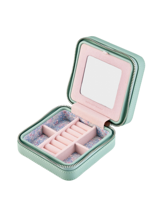 Wolf x Liberty Julia Interior Print Small Jewellery Case - Sage Green *Online Exclusive*
