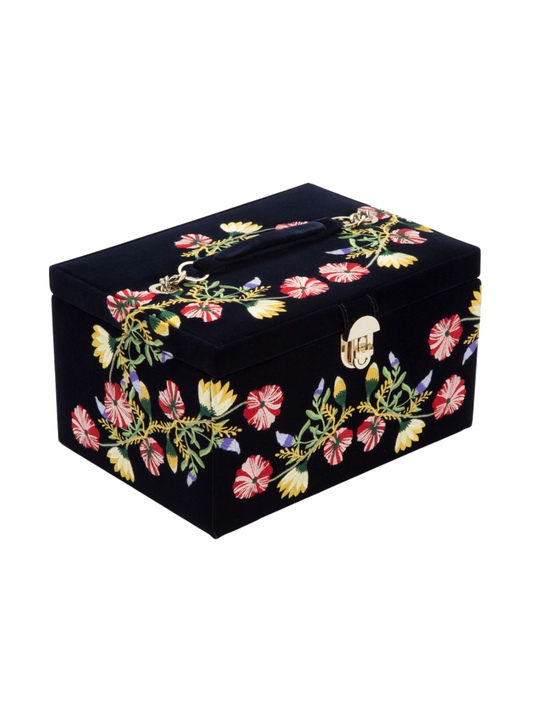 Wolf Zoe Medium Jewellery Box - Indigo *Online Exclusive*