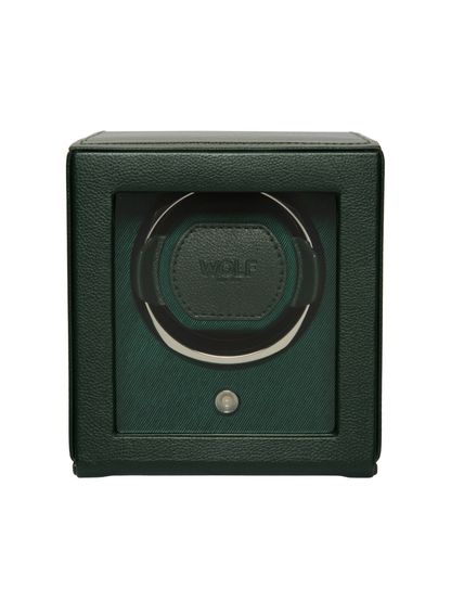 Wolf Cub Single Watch Winder with Cover - Green *Online Exclusive*