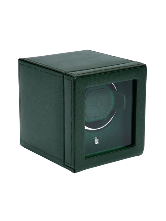 Wolf Cub Single Watch Winder with Cover - Green *Online Exclusive*