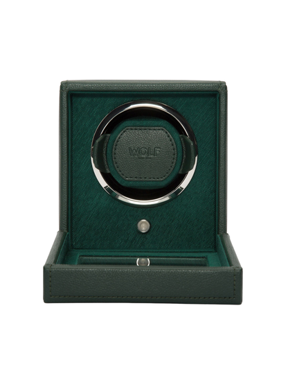 Wolf Cub Single Watch Winder with Cover - Green *Online Exclusive*