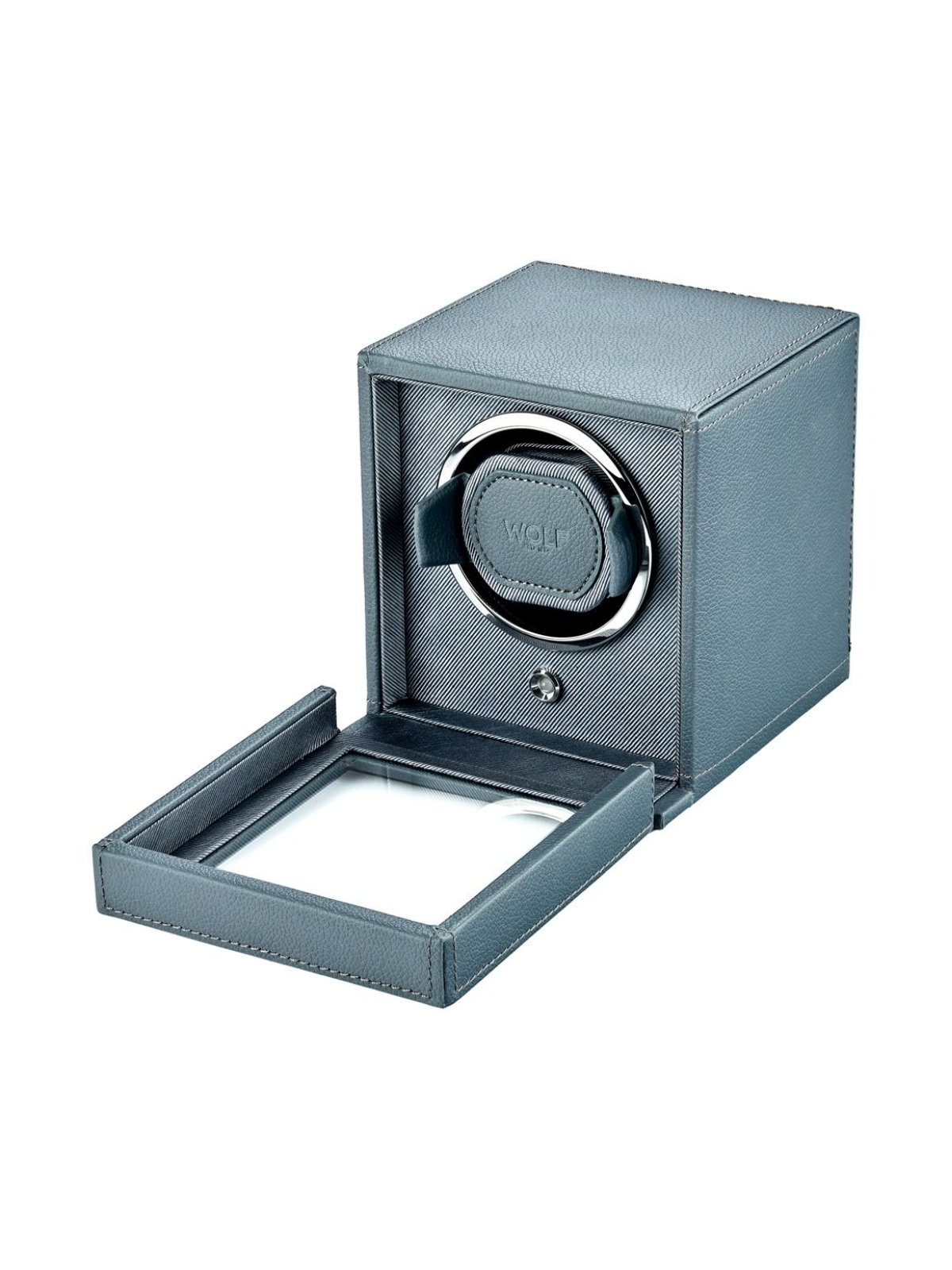 WOLF Cub Single Watch Winder with Cover - Future Grey