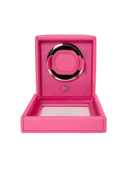 Wolf Cub Single Watch Winder with Cover - Pink *Online Exclusive*