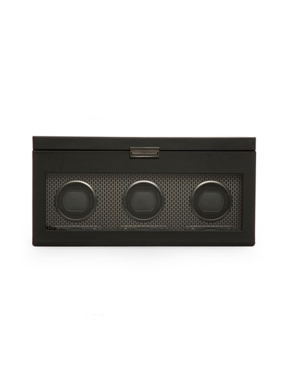 Wolf Axis Triple Watch Winder with Storage - Powder Coat *Online Exclusive*