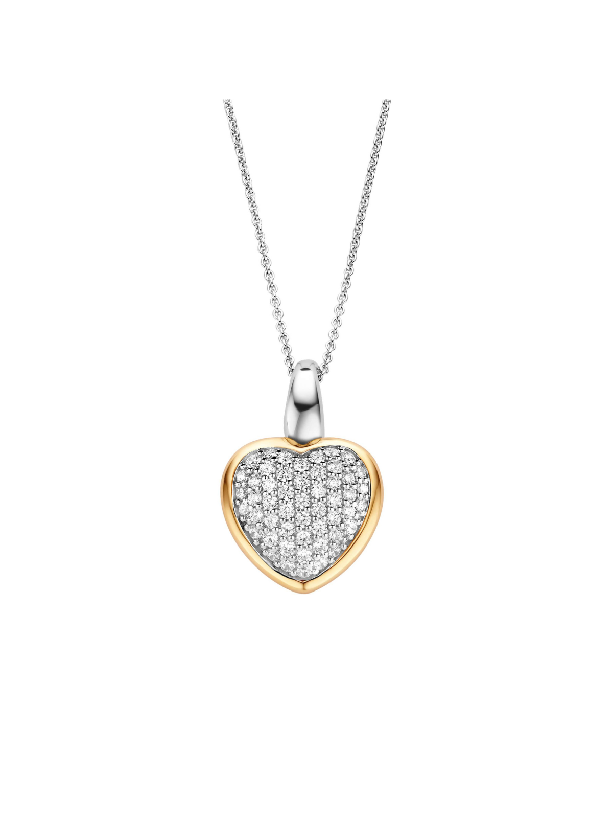 Ti Sento Zirconia Heart Pendant 6801ZY