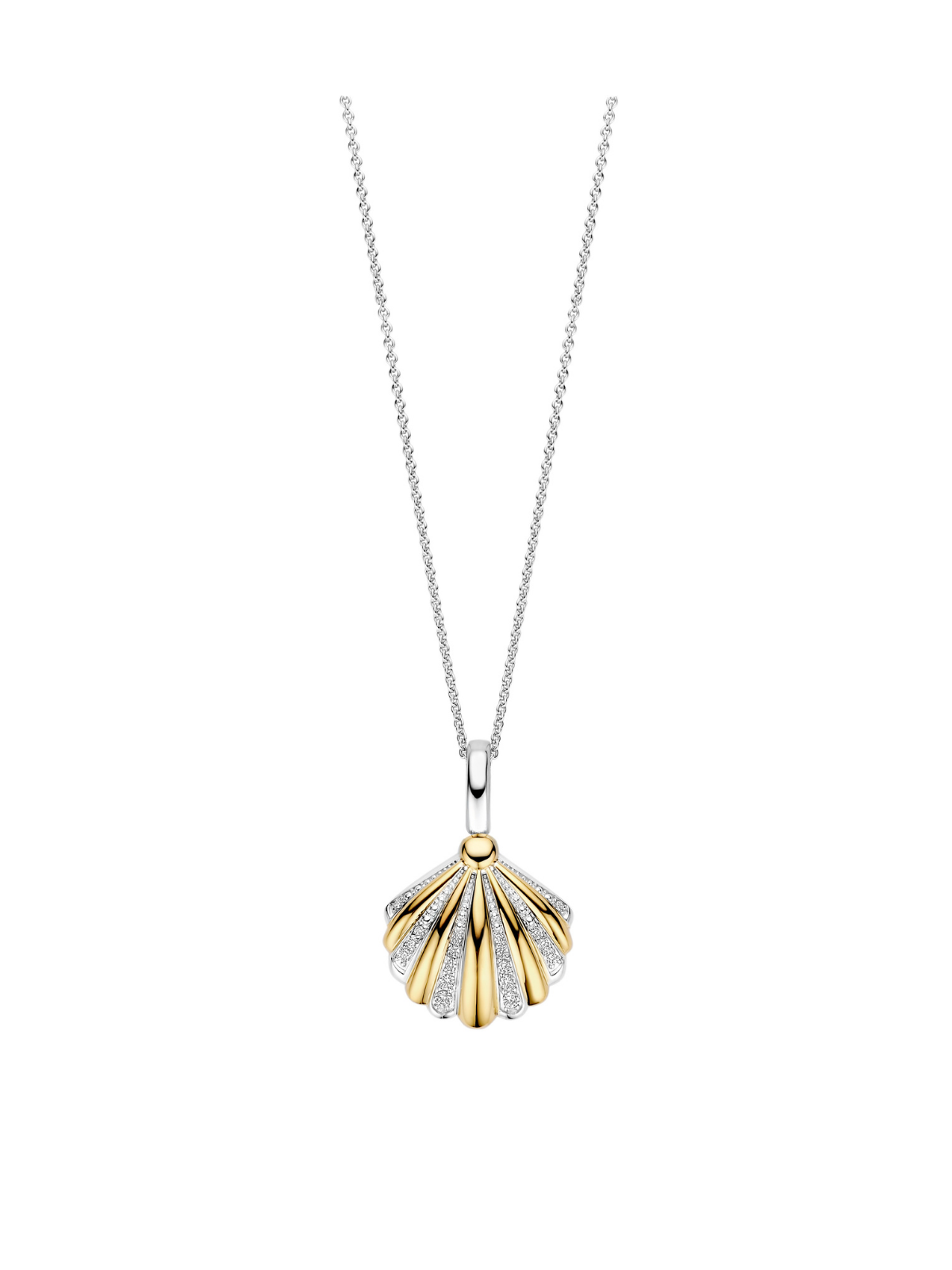Ti Sento Zirconia Shell Pendant 6863ZY