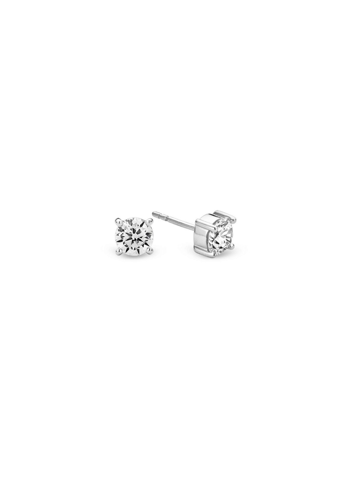 Ti Sento Classic Zirconia Stud Earrings 6mm 7319ZI