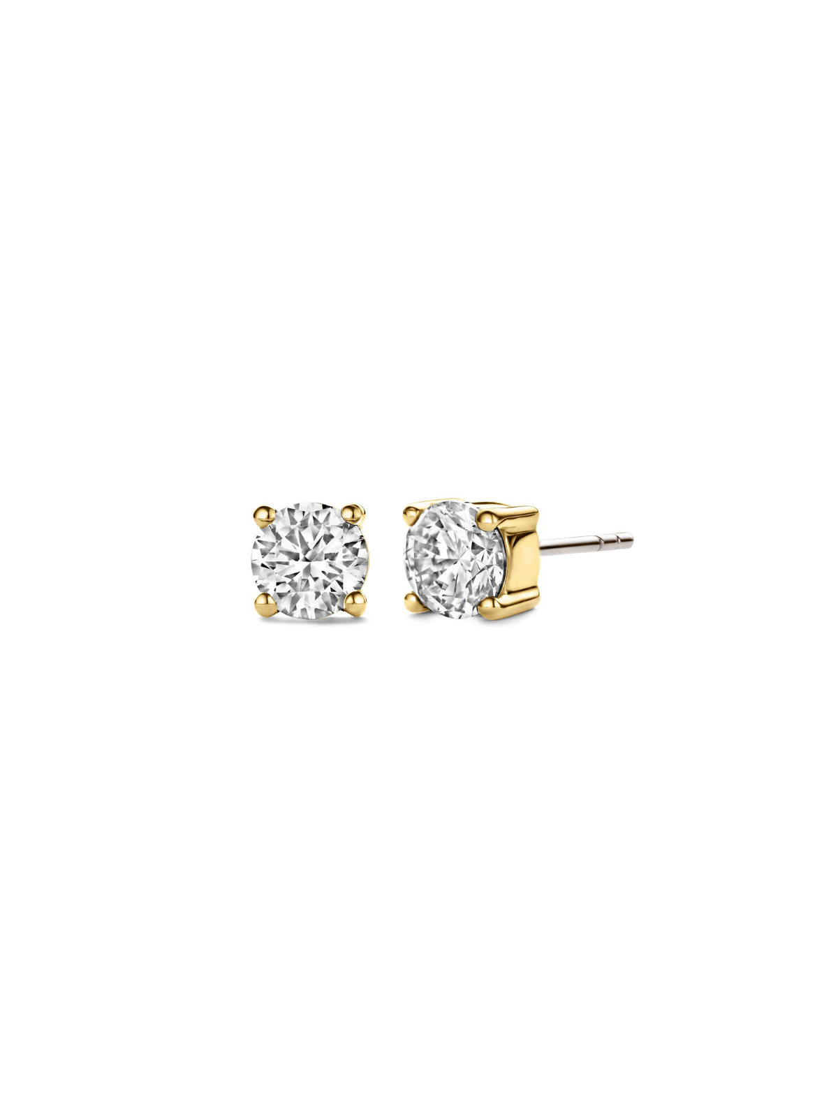 Ti Sento Classic Zirconia Stud Earrings 7mm 7319ZY