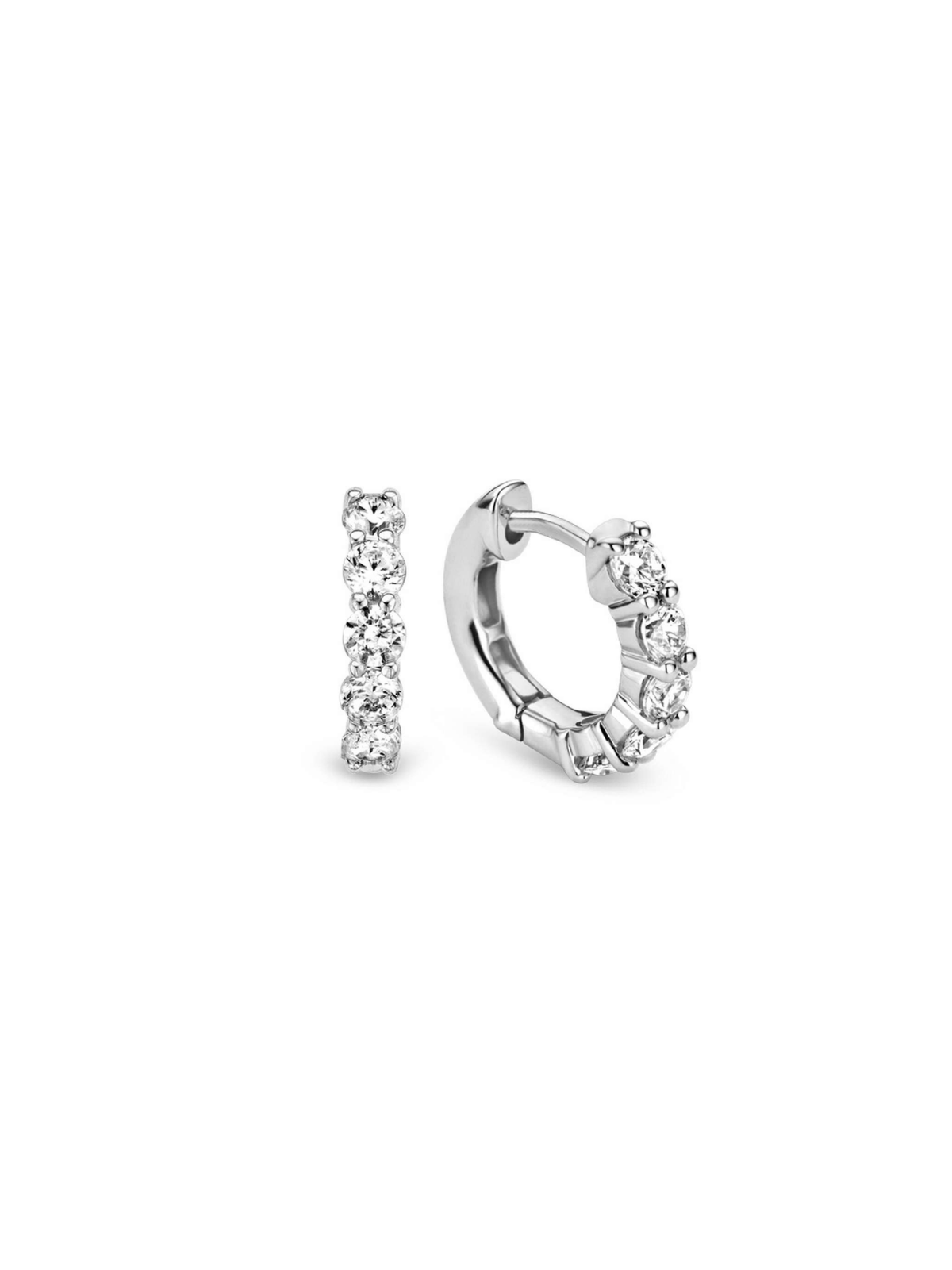 Ti Sento Tennis Small Hoop Earrings 15mm 7718ZI