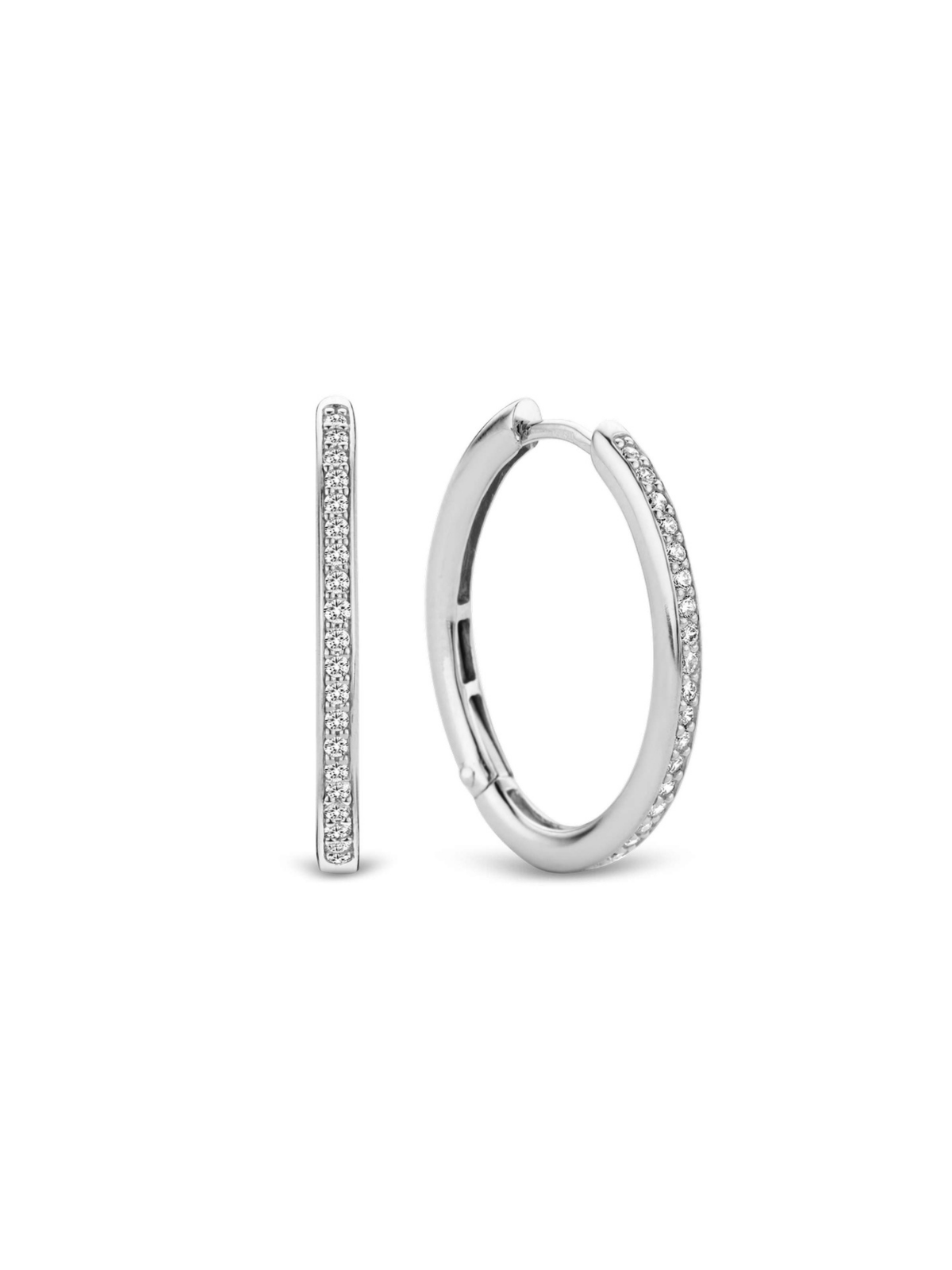 Ti Sento Tennis Large Hoop Earrings 20mm 7789ZI