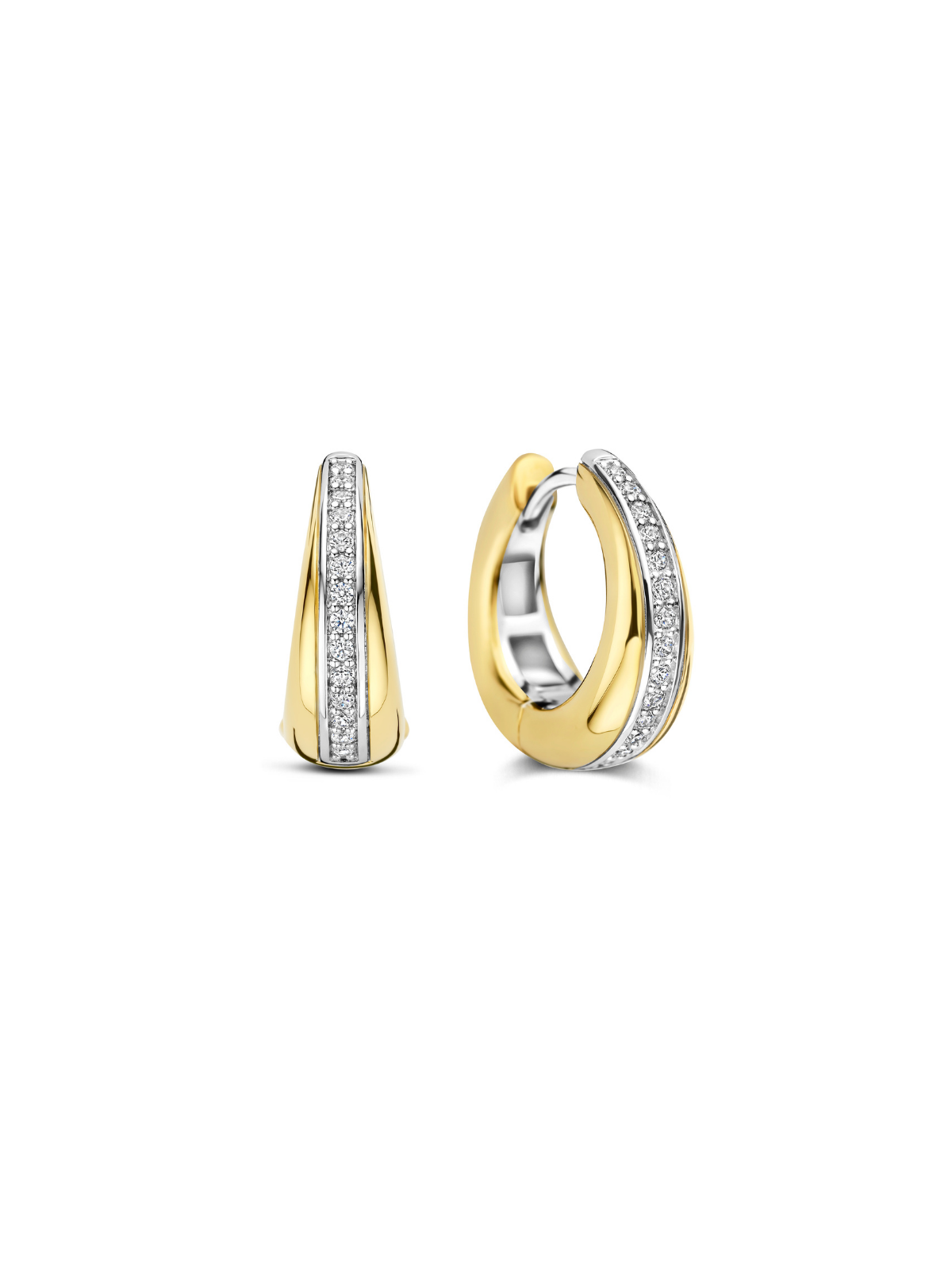 Ti Sento Classic Zirconia Hoop Earrings 78049ZY