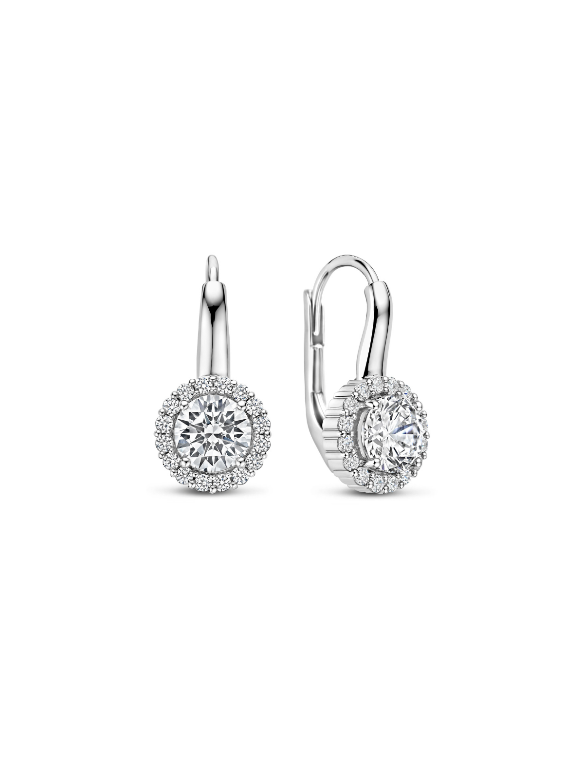 Ti Sento Classic Round Zirconia Hoop Earrings 78056ZI