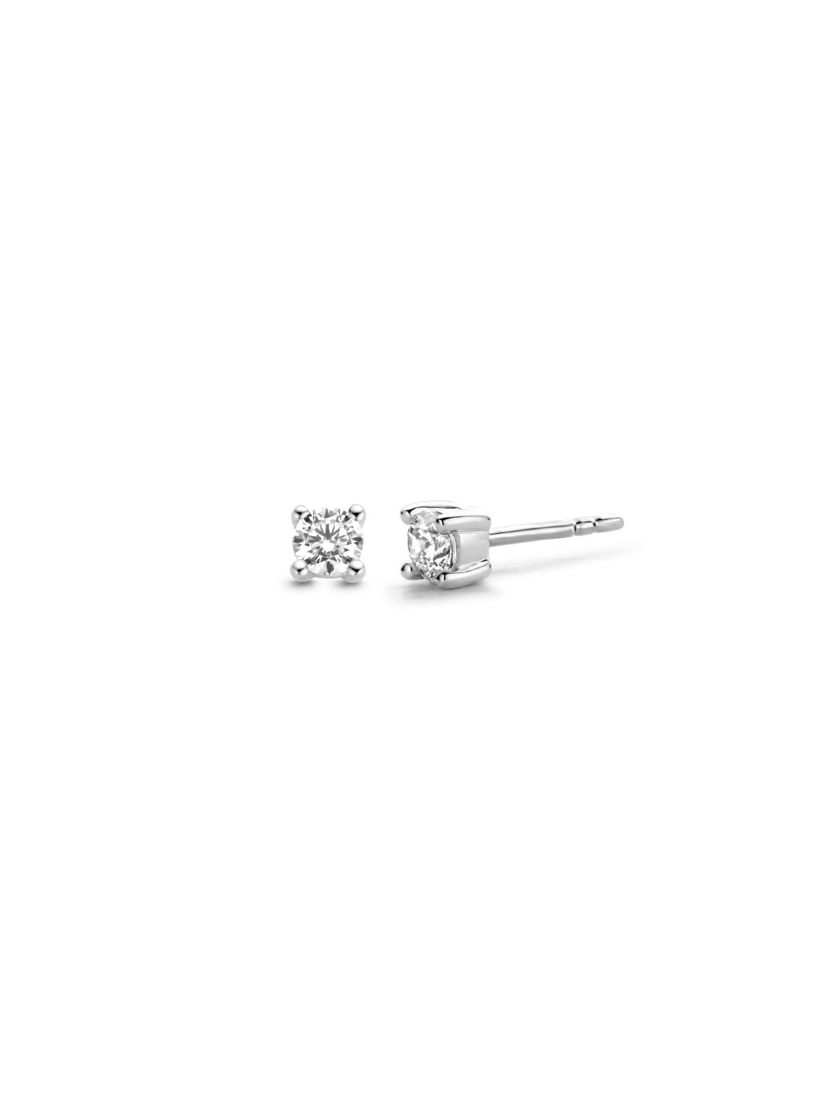 Ti Sento Classic Zirconia Stud Earrings 4mm 7836ZI