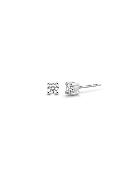 Ti Sento Classic Zirconia Stud Earrings 4mm 7836ZI