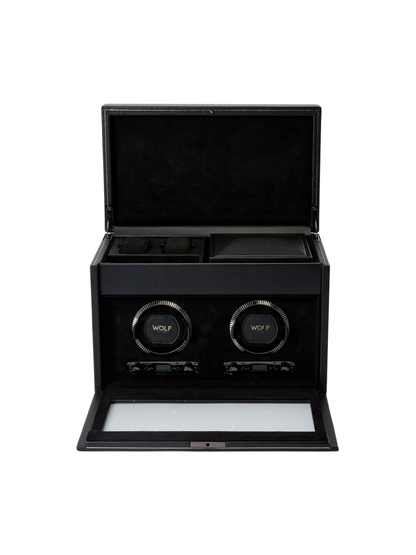 Wolf British Racing Double Watch Winder - Black *Online Exclusive*