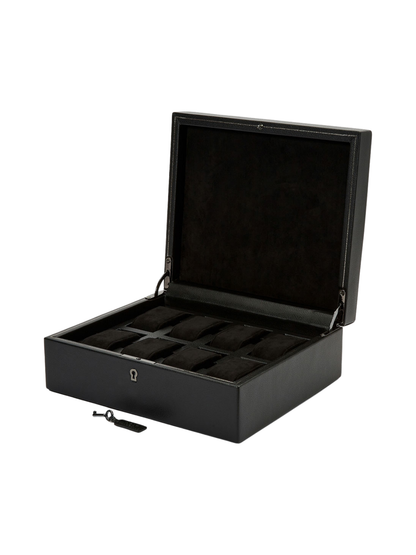 Wolf British Racing 8 Piece Watch Box - Black *Online Exclusive*