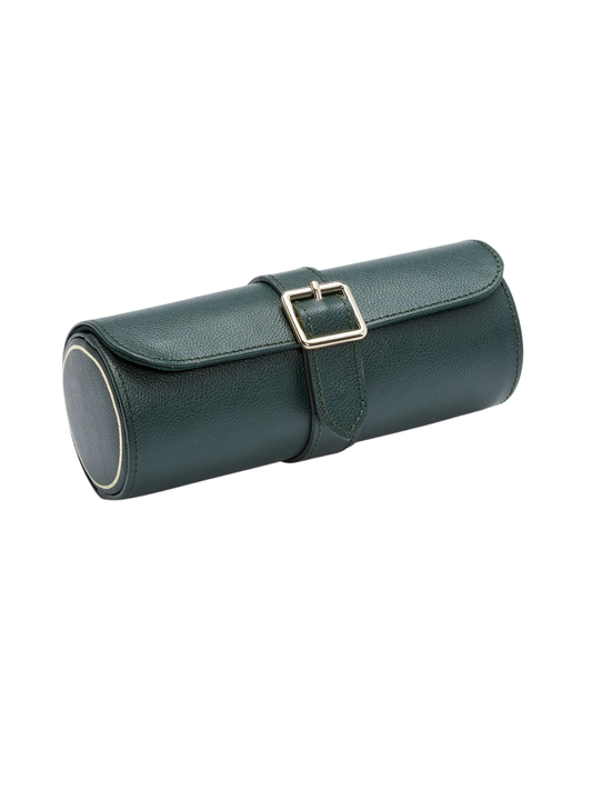 Wolf British Racing Triple Watch Roll - Green *Online Exclusive*