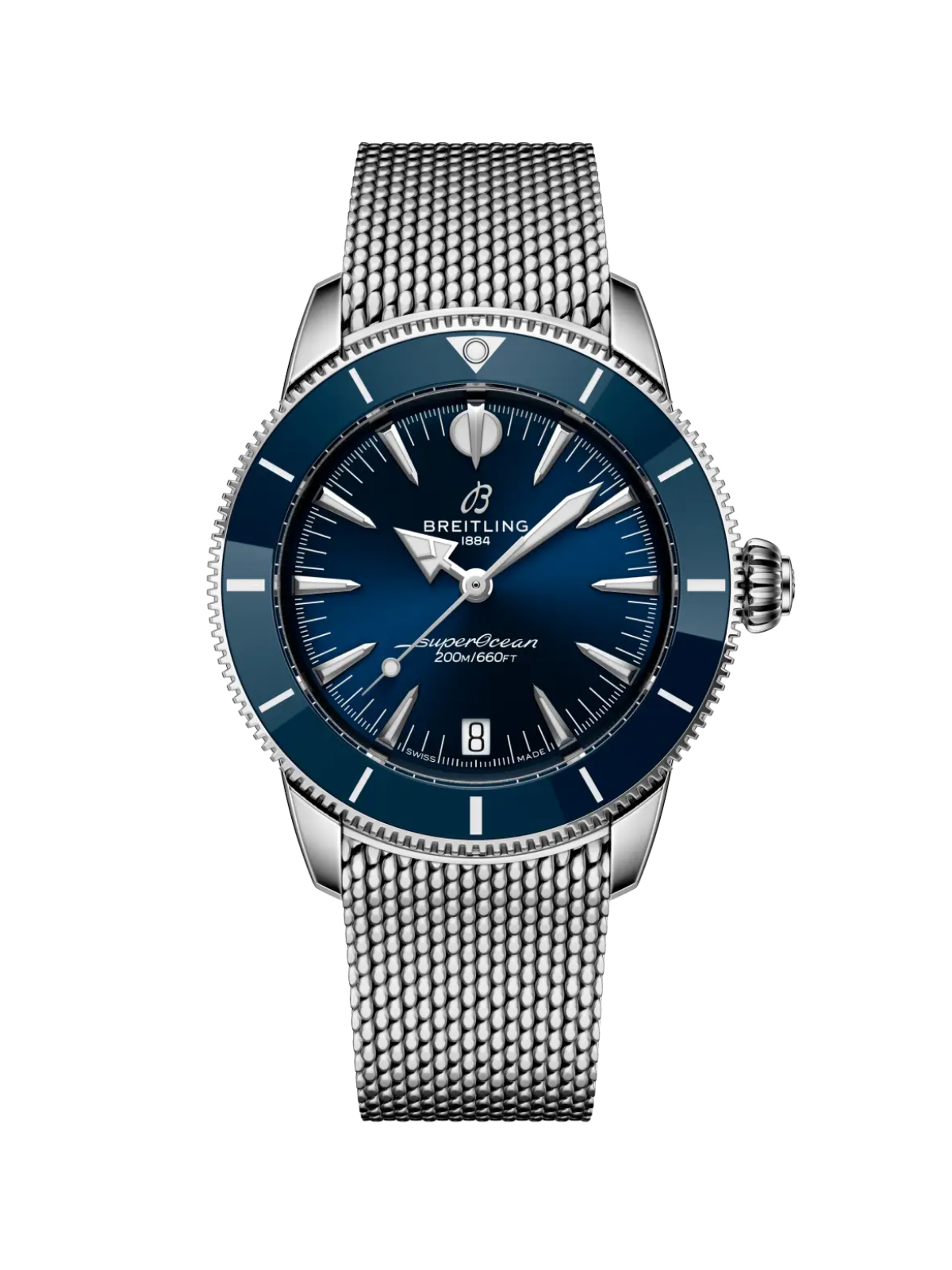 Breitling Superocean Heritage Automatic 36 with Steel Bracelet & Blue Dial