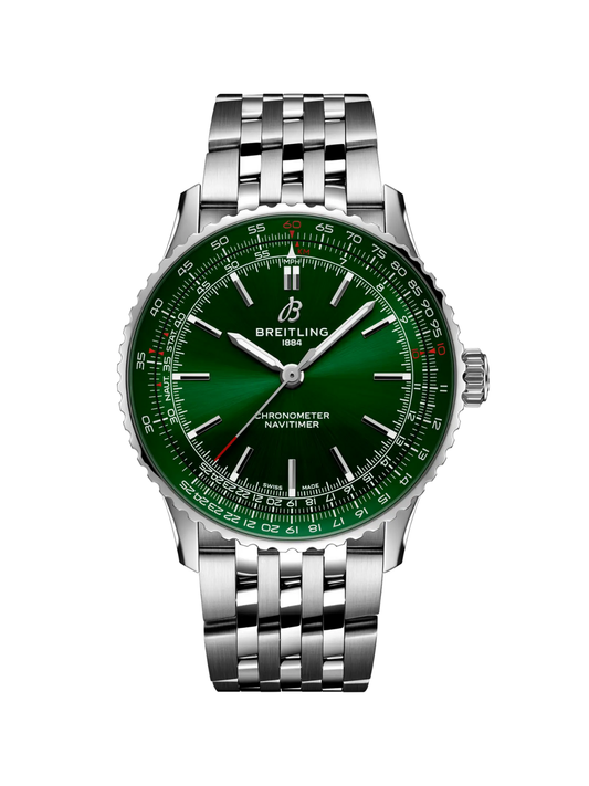 Breitling Navitimer Automatic 41 with Steel Bracelet & Green Dial