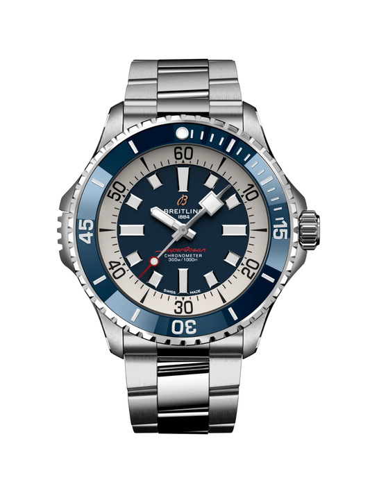 Breitling Superocean Automatic 46 with Steel Bracelet & Blue Dial