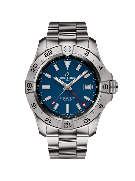 Breitling Avenger Automatic GMT 44 with Steel Bracelet & Blue Dial