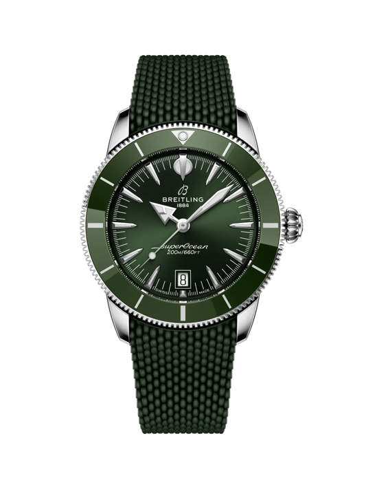 Breitling Superocean Heritage B31 Automatic 42 with Green Rubber Strap & Green Dial