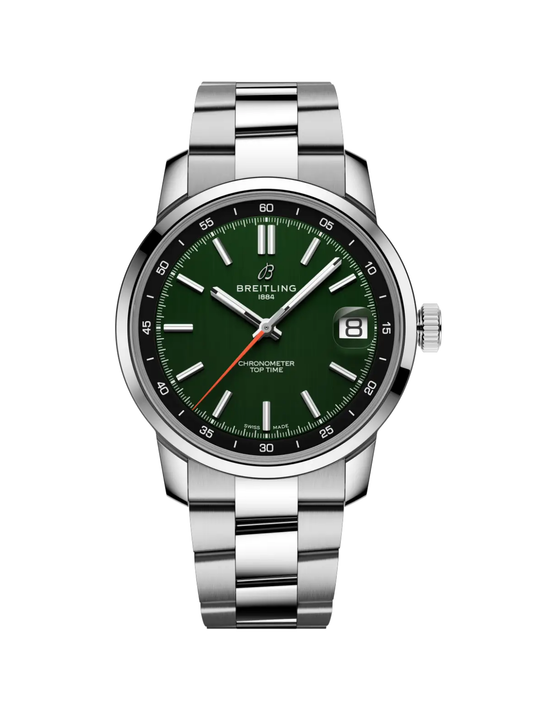 Breitling Top Time B31 38mm with Steel Bracelet & Green Dial