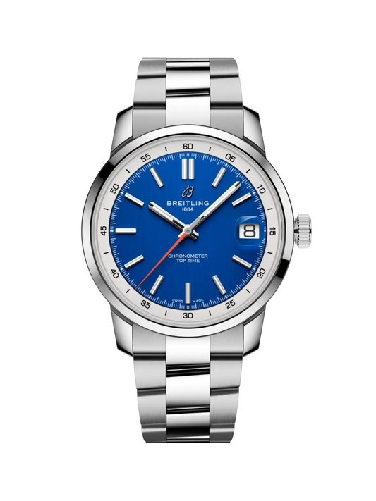 Breitling Top Time B31 38mm with Steel Bracelet & Blue Dial