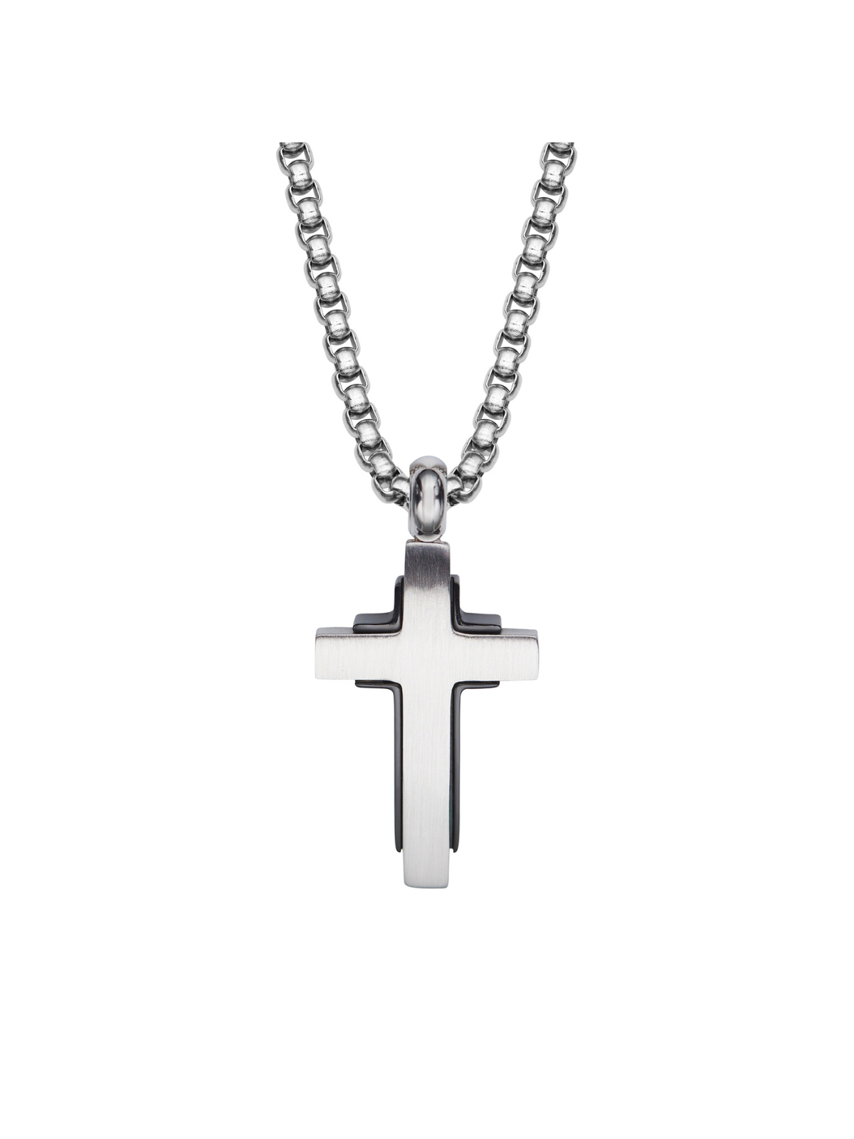 Unique & Co. Steel Cross Necklace