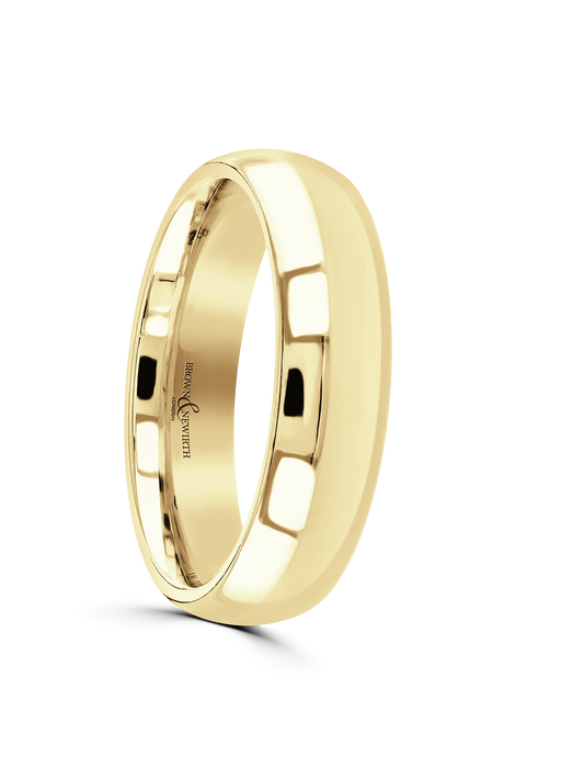6mm 9ct Yellow Gold Wedding Ring