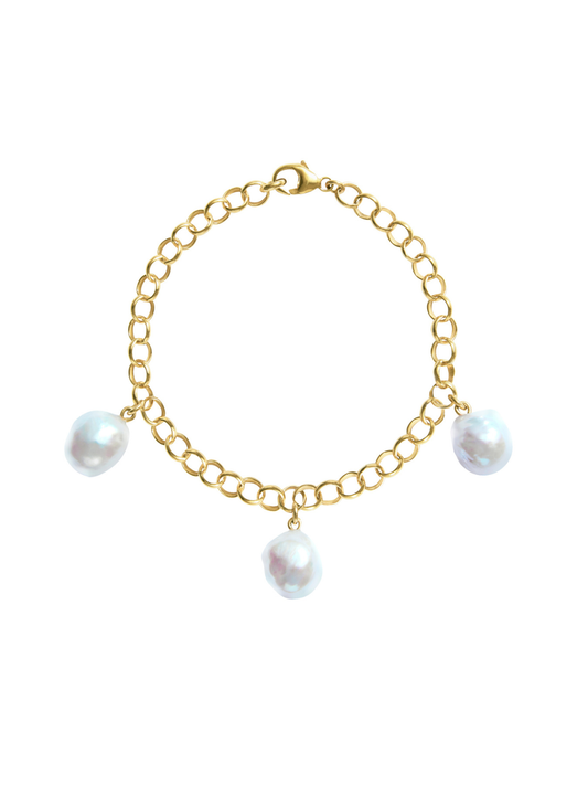 Ora Pearls Aelia Baroque Pearl Bracelet - Gold BAEL3BQG