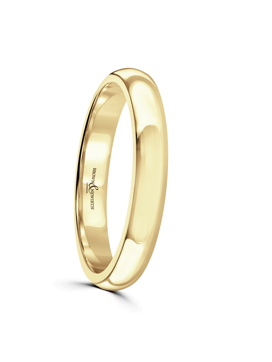 3.5mm 18ct Yellow Gold Wedding Ring