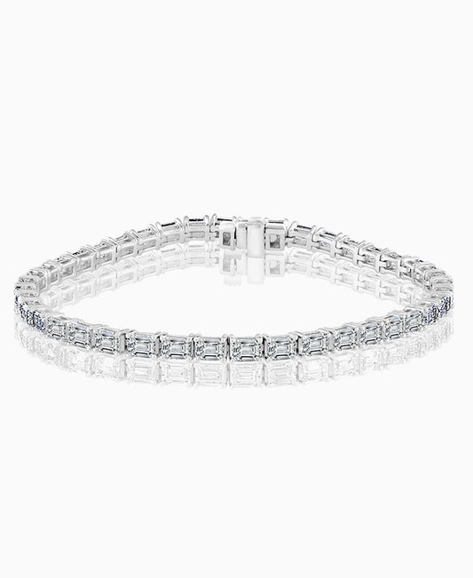 18ct White Gold (PD) 7.75ct Bracelets with G/H-SI Natural Stones