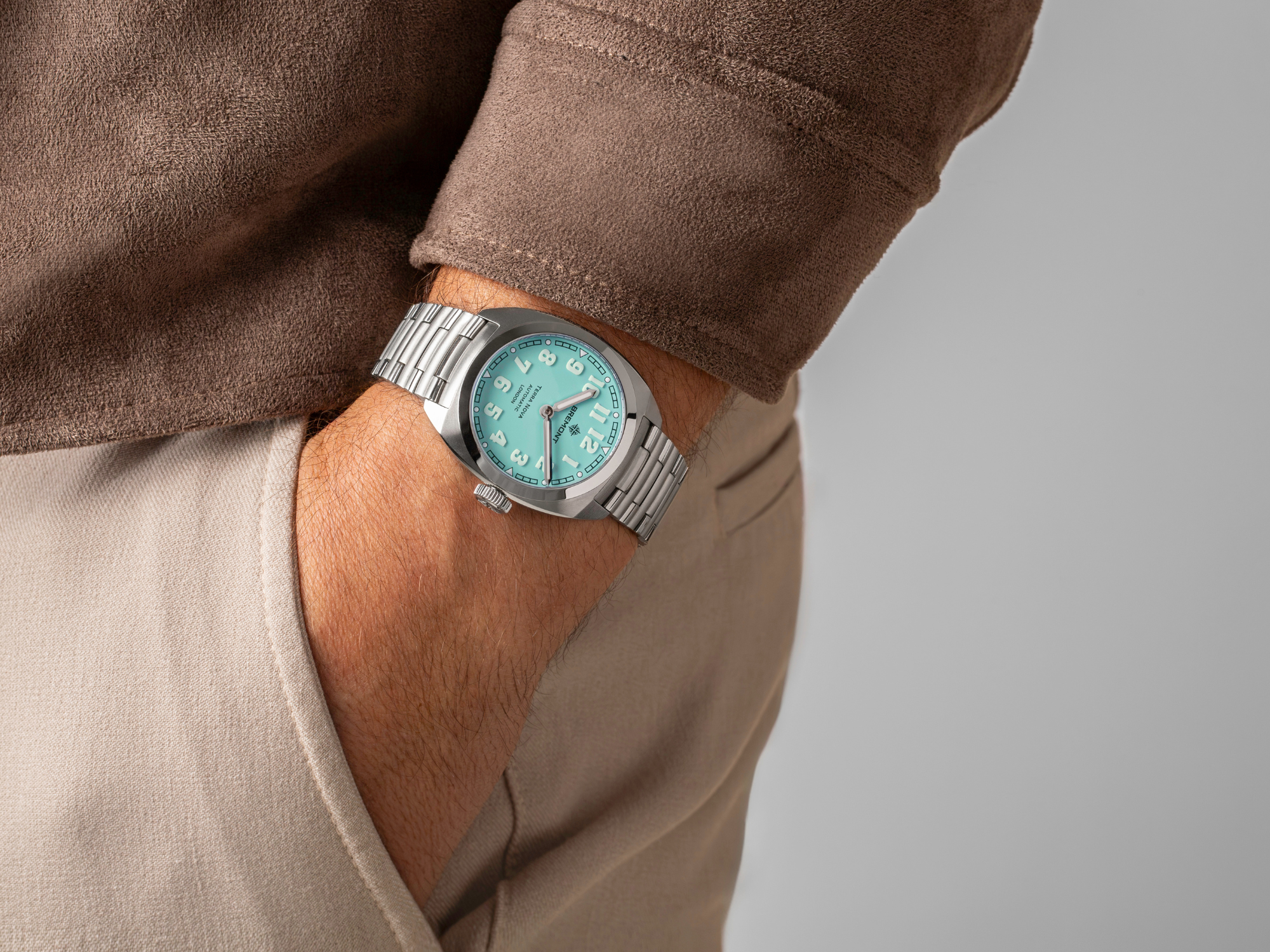 Bremont Terra Nova 38 'Turquoise' Watch TN38-ND-SS-TQ-B - Brufords in Eastbourne Image