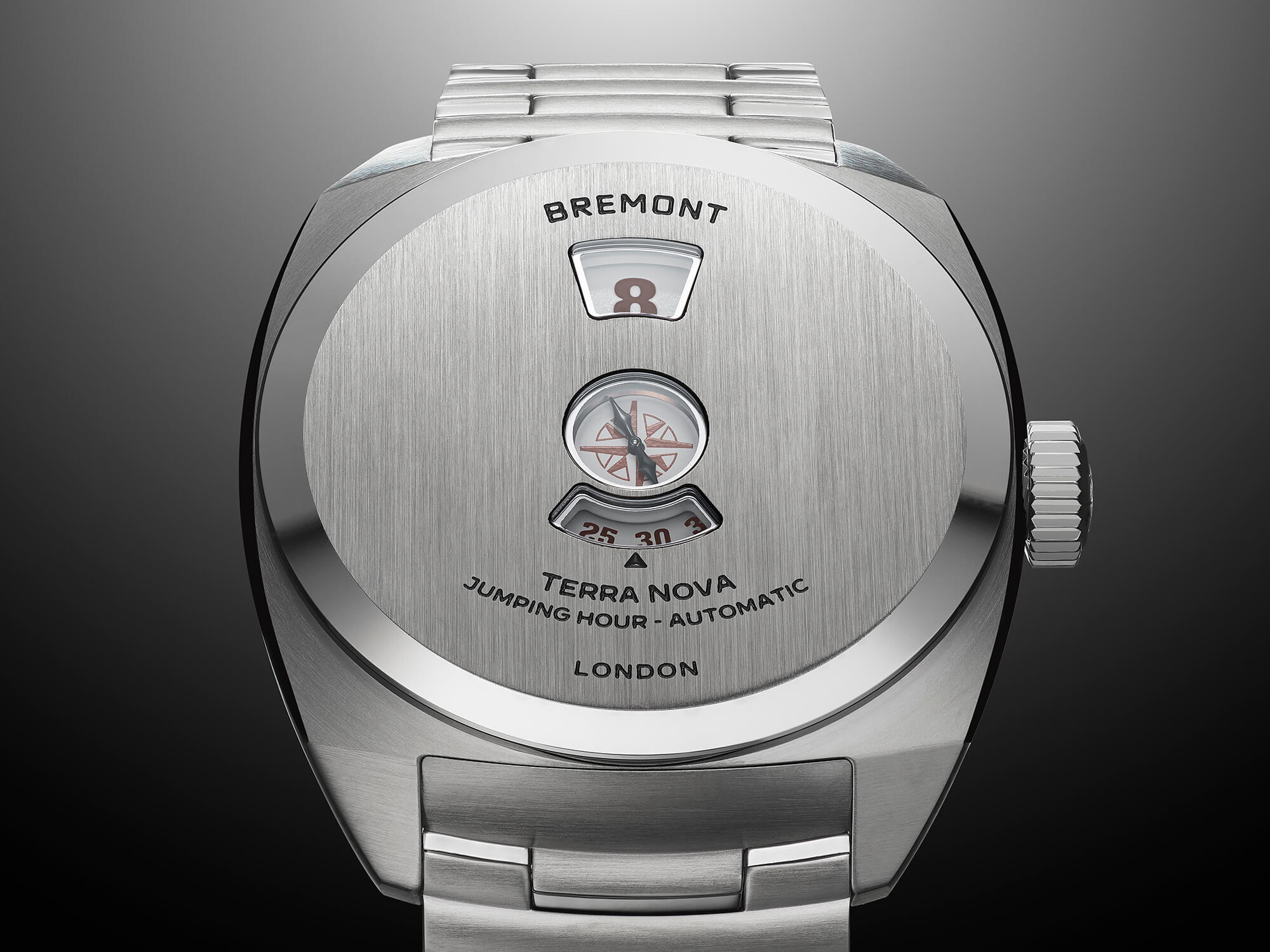 Bremont Terra Nova Jumping Hour TN38-JH-SS-CC-B - Brufords in Eastbourne