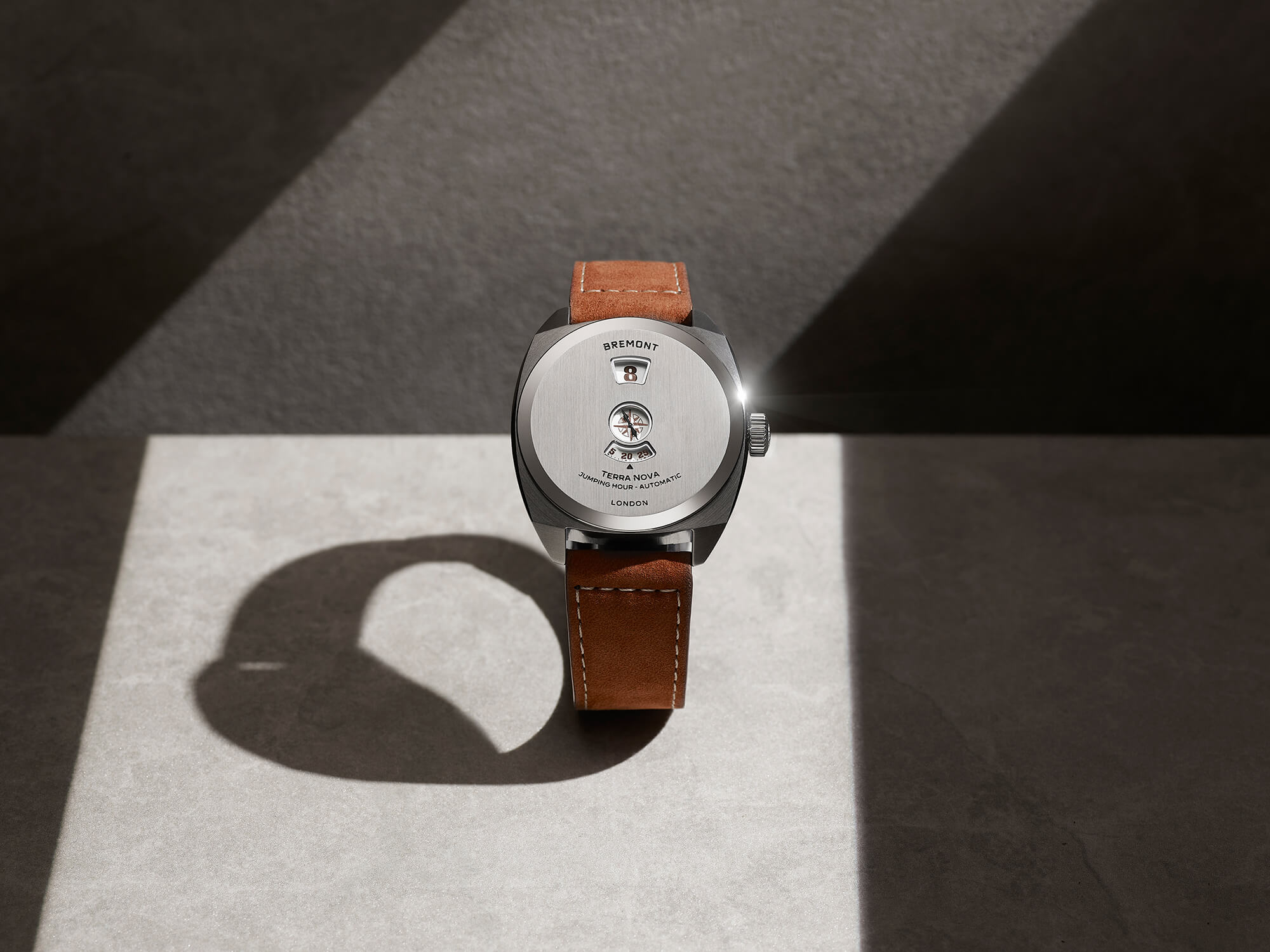 Bremont Terra Nova Jumping Hour TN38-JH-SS-CC-L-S - Brufords in Eastbourne