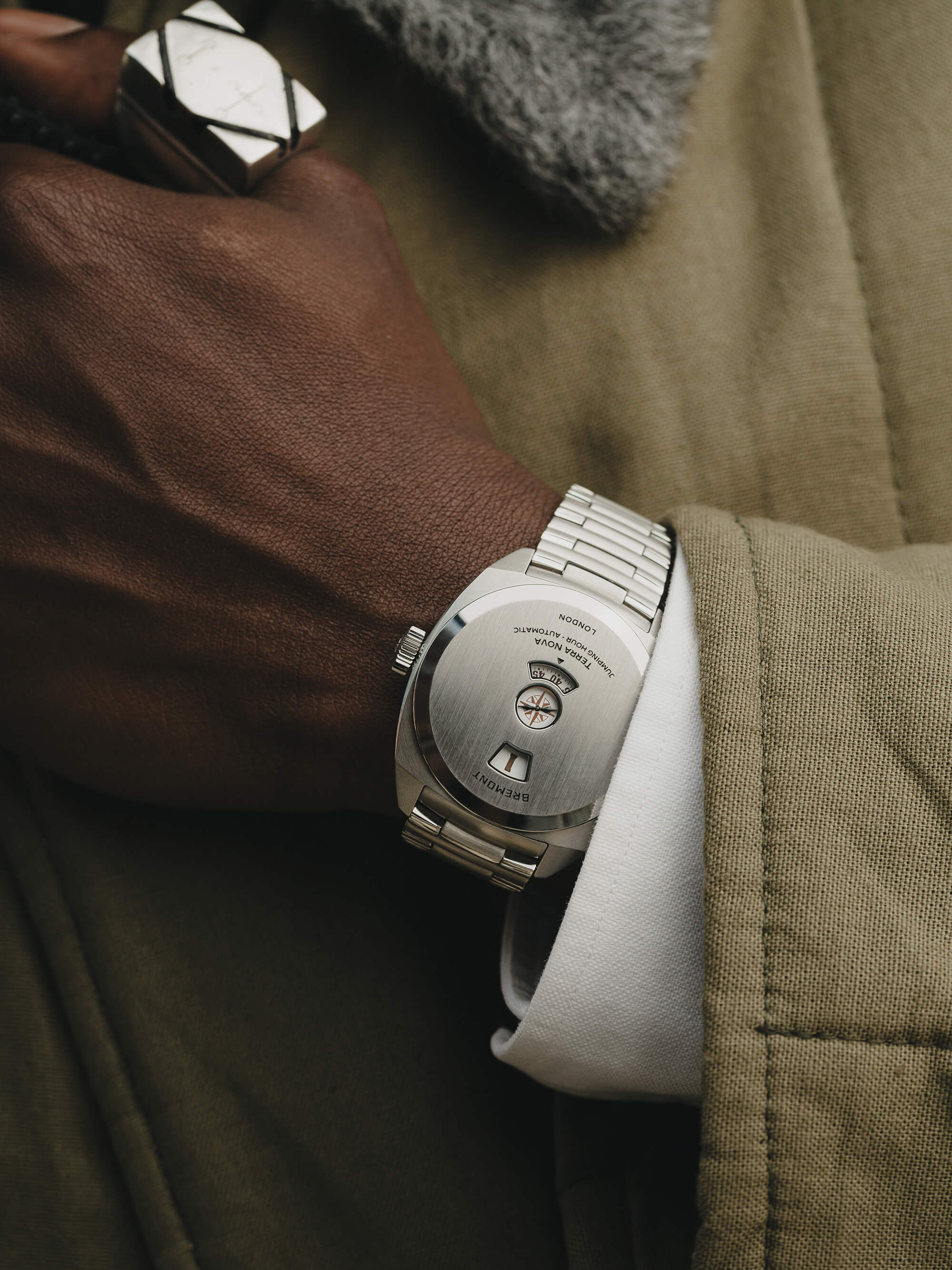 Bremont Terra Nova Jumping Hour TN38-JH-SS-CC-B - Brufords in Eastbourne