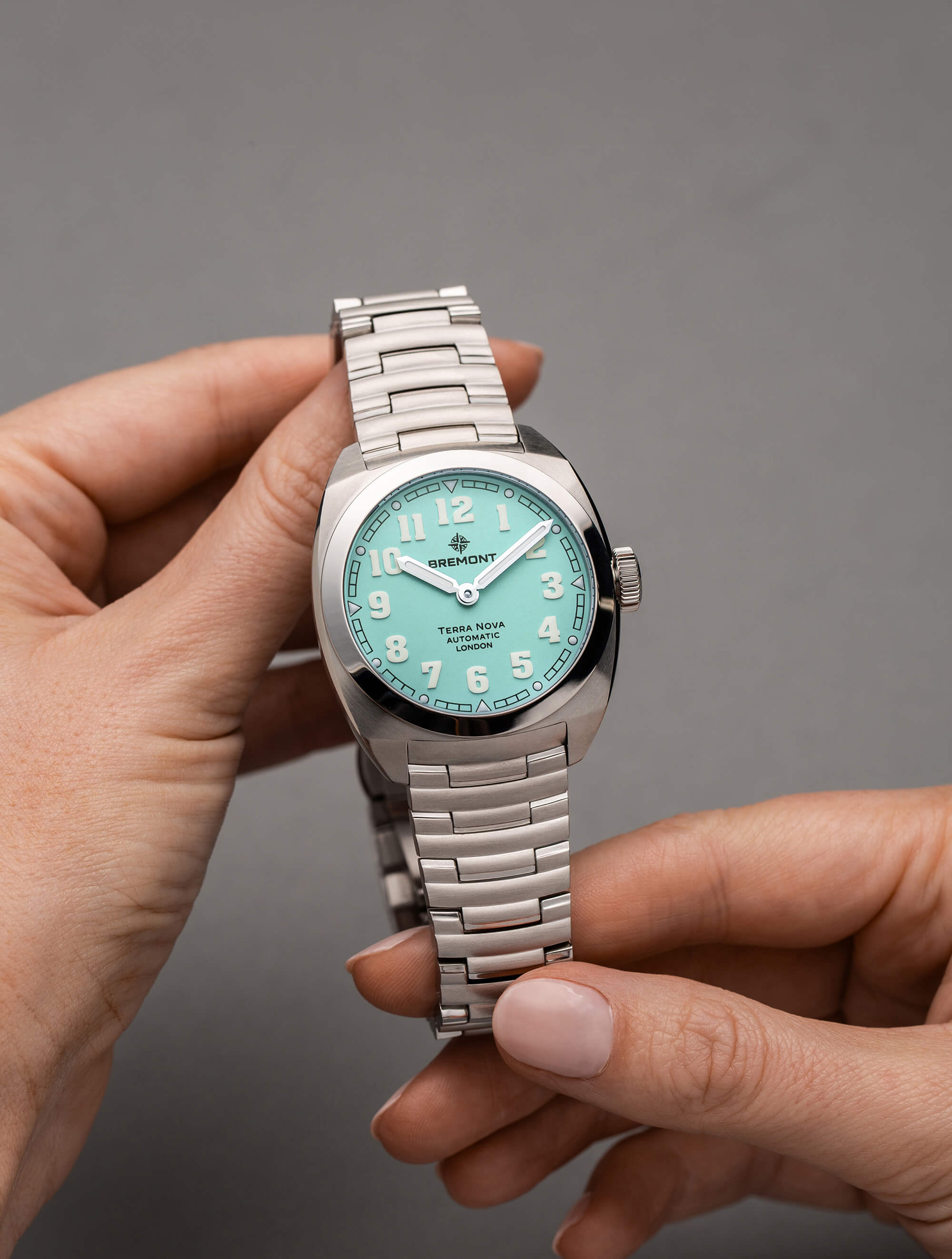 Bremont Terra Nova 38 'Turquoise' Watch TN38-ND-SS-TQ-B - Brufords in Eastbourne Image