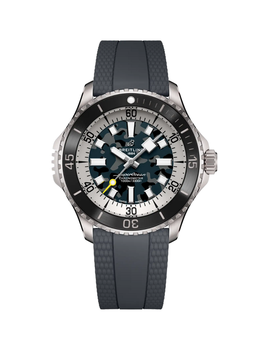Breitling Superocean Automatic 46 Super Diver with Anthracite Rubber Strap & Dial