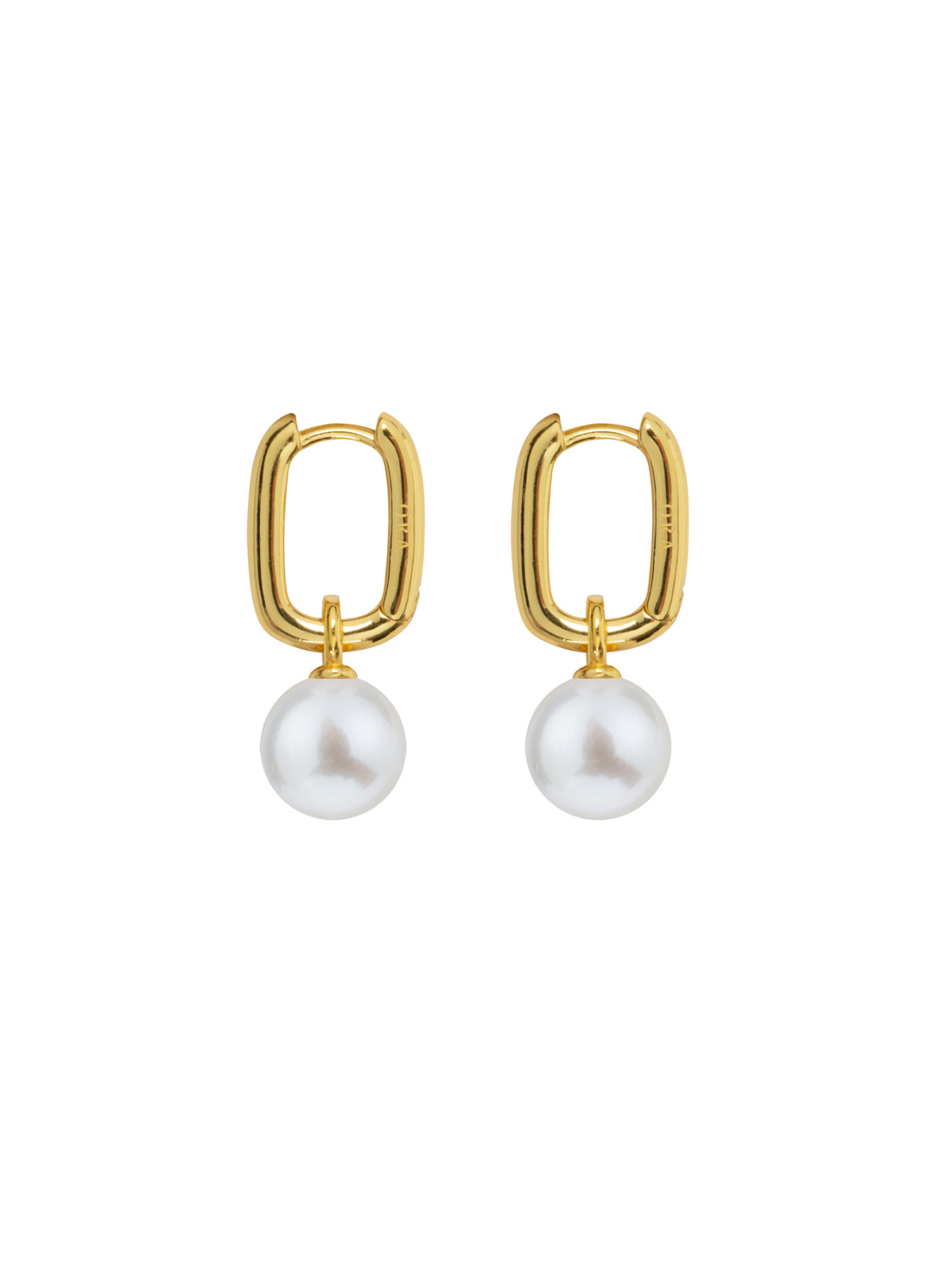 Ora Pearls Aetia Round Pearl Hoop Earrings - Medium - Gold EHPSQWMGV